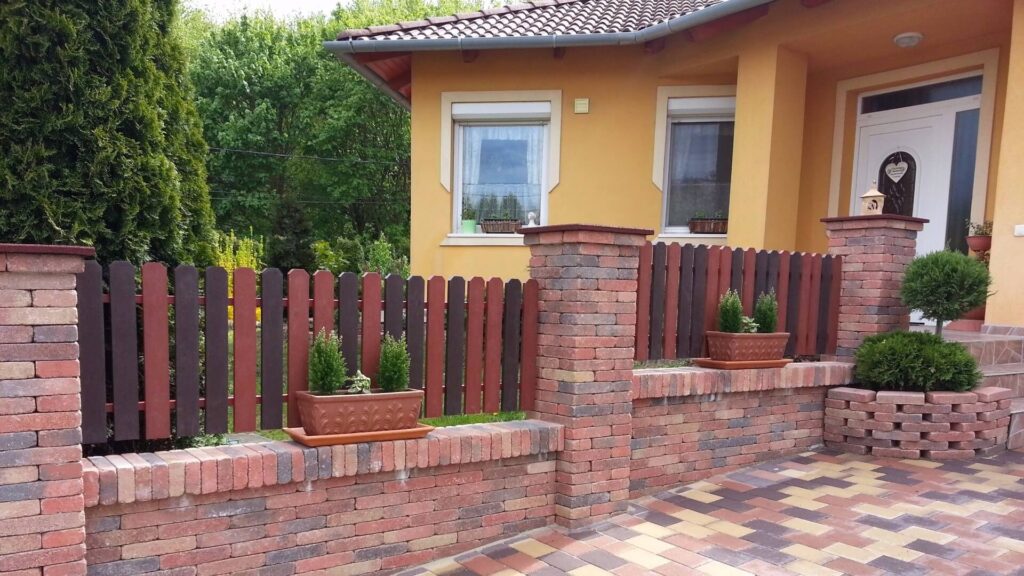 alacsony kerítés ötletek