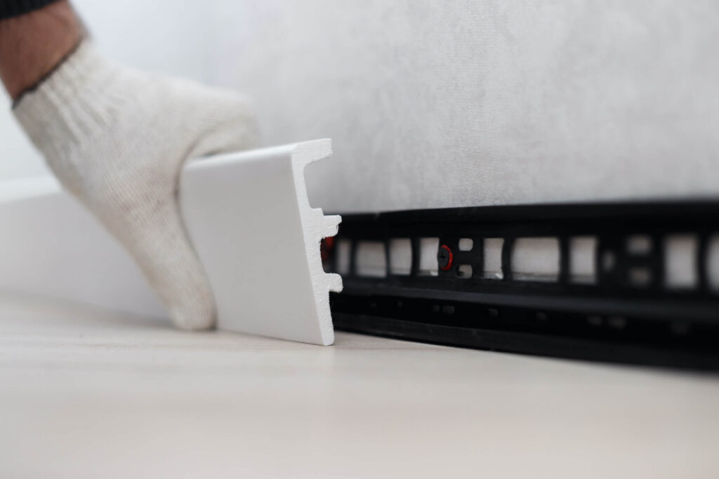 fehér parkettaszegély